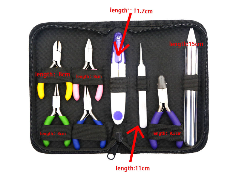 8 Pieces Mini Tool Kit With Zip Pouch