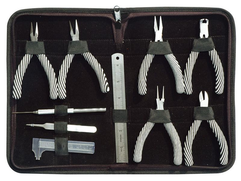 10 pcs Tool Kit With Zip Pouch 
